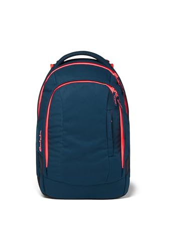 satch Sleek Schulrucksack ergonomisch, 24 Liter, extra schlank Pink Phantom - Petrol im Sale